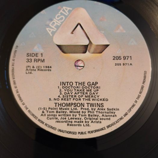 Thompson Twins- Into the Gap Irish Pressing