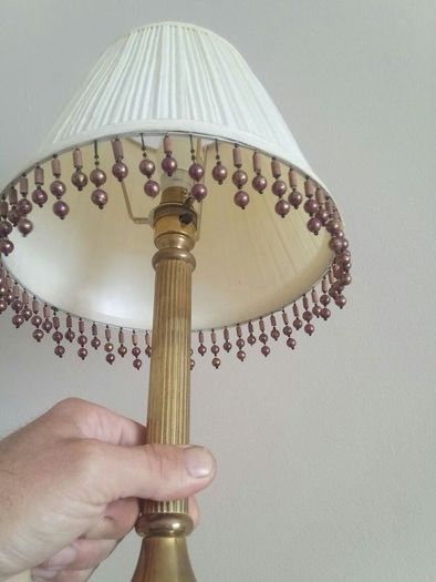 old brass lamp