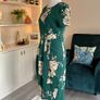 Brand-New Green Floral Dress with Short Sleeves Size Medium UK 10 / EU 38 Image 9