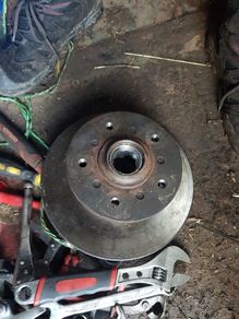 Mercedes wheel hub and disck