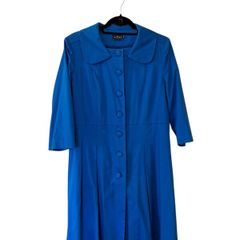 Ariana royal blue Spring dress coat