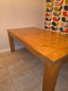 Solid Oak Table & 6 Chairs