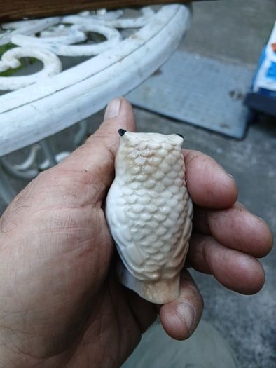 two vintage small owls