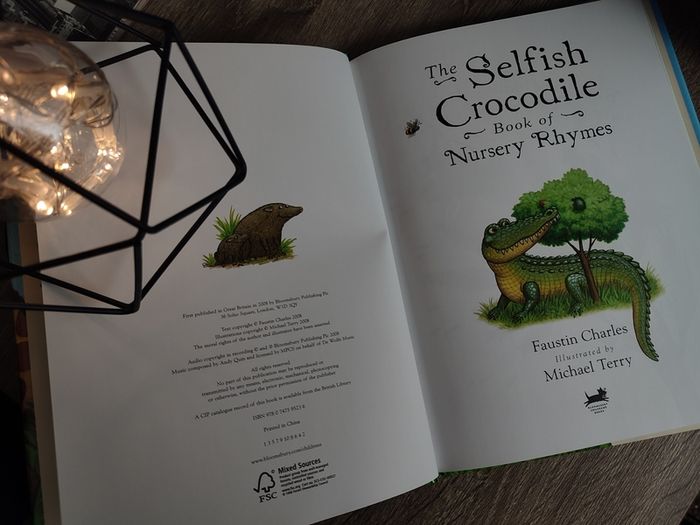 The Selfish Crocodile Book of Nursery Rhymes ! With CD ! Hardcover  2008 ! by Bloomsbury !