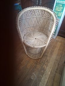 vintage wicker chair
