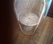 vintage wicker chair