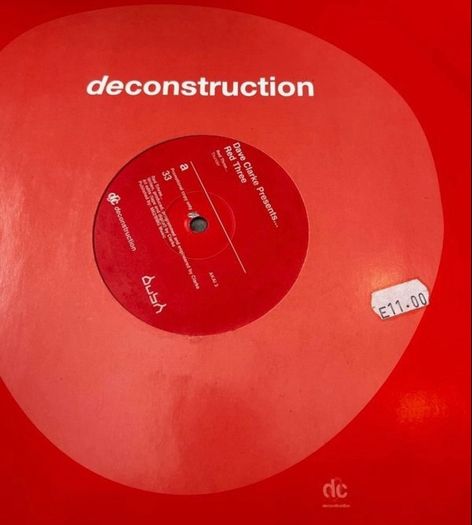 Techno/ dave clarke Red three (Red colour) 12" vinyl