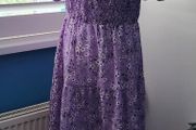 Purple floral summer dress, Size XXL / UK18, Brand new