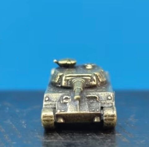 Miniature brass German panther tanks (4) aprox scale 1/350- 1/400 .