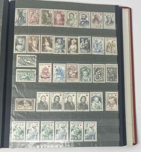 Collection: Thematic Red Cross, Malaria and For Young People stamps mainly used however some mint noted along with some miniature sheets on 28 pages