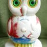 VINTAGE 1950's Roly Poly Owl Weeble Wobble Child's Toy Image 7