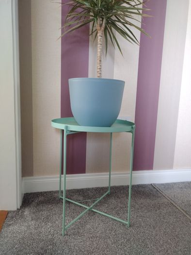 Mint Green Side Table/ Plant Stand