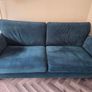Velvet Sofa teal Image 2