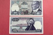 Turkey  1000 Lira. 1988. Pick  196b.( Uncirculated )