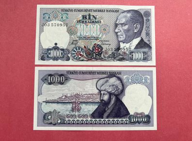 Turkey  1000 Lira. 1988. Pick  196b.( Uncirculated )