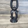 X1 Vintage Gymnastic Olympic Human Tower Figurine Stone Black Sculpture Art Image 4