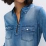 oversized style Jeans look shirt size fits xs s m never worn Image 3