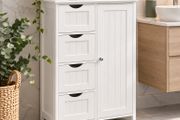 Bathroom Storage Cabinet with Drawers White