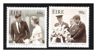 2013 Ireland 50th Death Anniversary of John F Kennedy (JFK) Commemorative Stamps Mint Never Hinged (MNH)
