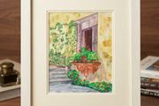 Sunlight on Terracotta Original Watercolour