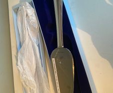 Fabulous Newbridge Silverware Pastry Server with clear stones unused