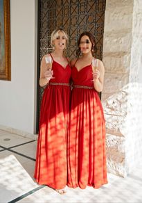 Rust Bridesmaid Dress x3
