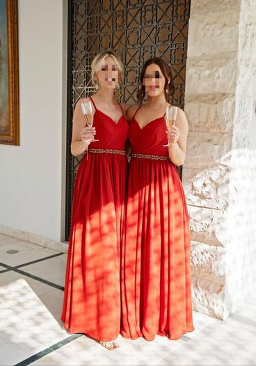 Rust Bridesmaid Dress x3
