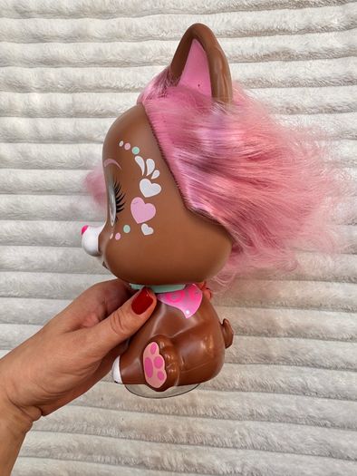 VIP Pets Mega Pet Dog Nyla Toy Figure Head  IMC Toys approx. 21 cm. Used Please see photos