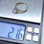 9ct Gold Three Stone Statement Ring Size 56 Image 7