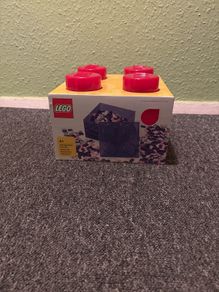 Lego Red Storage Brick 4 knobs