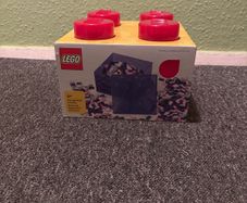 Lego Red Storage Brick 4 knobs
