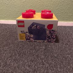 Lego Red Storage Brick 4 knobs