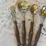 Vintage French Brass Country Utensil Set Image 2
