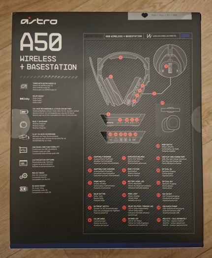 Astro | A50 | Headset | Black | PlayStation | PC | Video Game