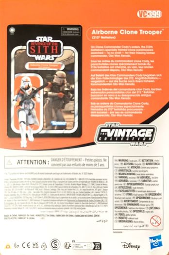 Star Wars Airborne Clone Trooper 3.75 " Scale (Unpunctured) New & Unopened