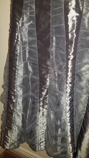 Per Una Dressy Gun Metal Silver Skirt Size 14r