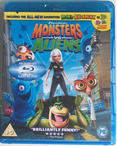 Monsters Vs Aliens (Dreamworks) 2009 [Blu-ray Animated Movie]