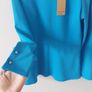 GALLERY cobalt blue peplum top Image 2