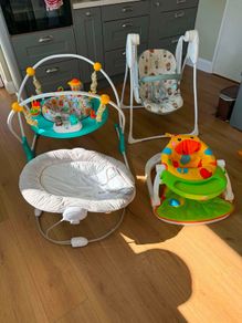 Baby stuff Jumperoo, Bouncer, Swing, Sit me up floor seat