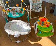 Baby stuff Jumperoo, Bouncer, Swing, Sit me up floor seat