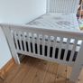 Single wooden bed with mattress Image 5