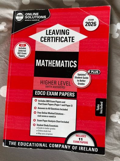 Leaving Cert Maths Higher Level EDCO Exam Papers (2026 Edition)