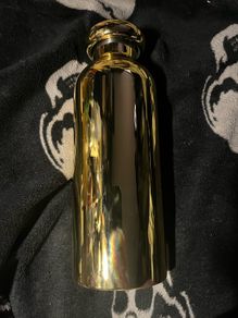 Drink Bottle cold hot Screw Cap Gold Colour