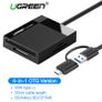 Ugreen Multi Card Reader All-In-One USB 3.0 Type-A/Type-C OTG Card Hub Adapter TF/SD/CF/MS (Simultaneously) for PC/Mac/Chromebook/Mobile/Tab (Brand New/Warranty) Image 2