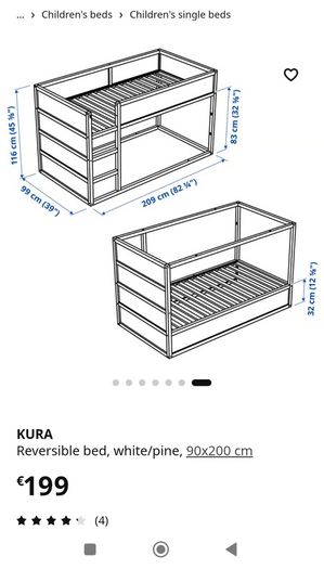 IKEA Kura bed