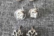 3 x  silver earrings