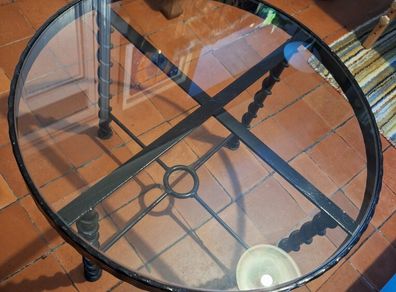 Cast iron coffee table