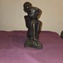 Vintage hand carved African Ebony wood Statue Image 4