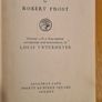Come In And Other Poems By Robert Frost. Introduction & Commentary By Louis Under EYER. 1944rare vintage. Hardback. In Good Condition. 151 pages. Image 2