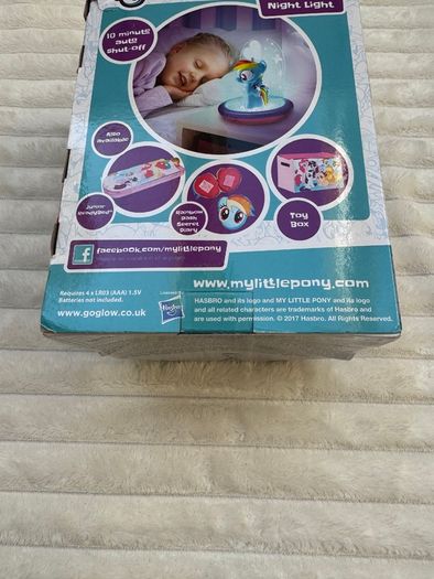My Little Pony GoGlow Magic Night Light Rainbow Dash Damaged box Please see photos
